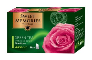 Zielona herbata z płatkami róży 30G