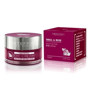 Multiaktywny krem pod oczy ze 100% ekstraktem ze ślimaka, naturalnym bułgarskim olejkiem różanym i biopeptydem 25ml