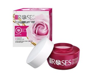 Krem z Olejkiem Różanym, Arganowym i Kolagenem Morskim 50ML - cera mieszana i normalna