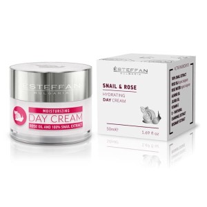 Nawilżający krem na dzień ze 100% ekstraktem ze ślimaka i naturalnym bułgarskim olejkiem różanym 50ML