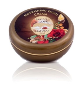 Odżywczy krem ​​do twarzy z Olejem Arganowym i naturalnym Olejkiem Różanym 150ML