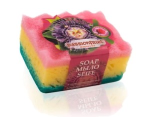 Mydło Marakuja z gąbką 70G - Duże