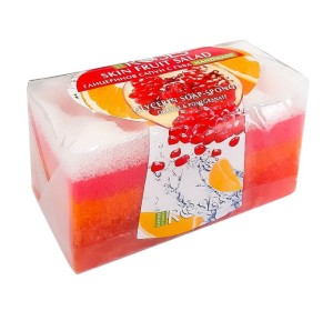 Mydło Pomarańcza i Granat z gąbką 55G