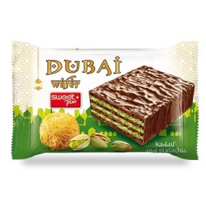 Wafelek dubajski z pistacjami i ciastem kadayif 35G