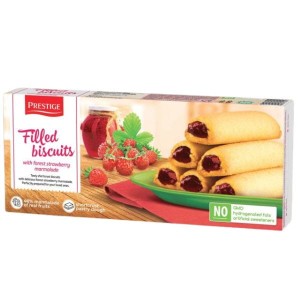 Ciastka nadziewane poziomkami 134G