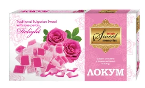 Lokum z płatkami róży 150G