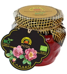 Bio konfitura z płatków róży 240G