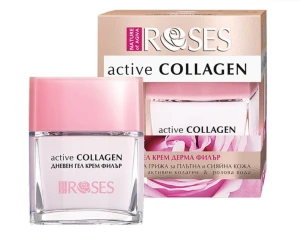 Kolagenowy krem z Biopeptydami i Różą na dzień 50ML - 98% Naturalne składniki